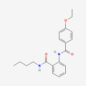 molecular formula C20H24N2O3 B4388600 N-butyl-2-[(4-ethoxybenzoyl)amino]benzamide 