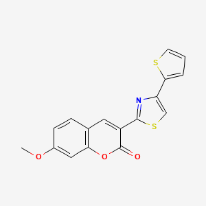 7-methoxy-3-[4-(2-thienyl)-1,3-thiazol-2-yl]-2H-chromen-2-one