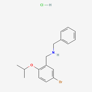 N-benzyl-1-(5-bromo-2-isopropoxyphenyl)methanamine hydrochloride