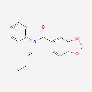 N-butyl-N-phenyl-1,3-benzodioxole-5-carboxamide