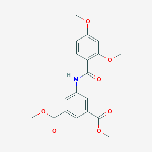molecular formula C19H19NO7 B438866 Dimethyl 5-[(2,4-dimethoxybenzoyl)amino]isophthalate CAS No. 346724-38-7