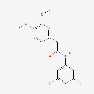 molecular formula C16H15F2NO3 B4388662 N-(3,5-difluorophenyl)-2-(3,4-dimethoxyphenyl)acetamide 