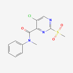 5-chloro-N-methyl-2-(methylsulfonyl)-N-phenyl-4-pyrimidinecarboxamide