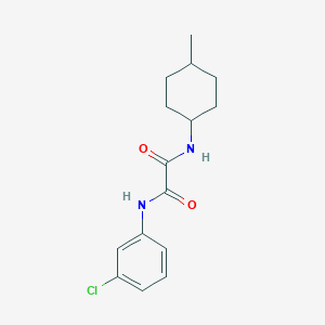 molecular formula C15H19ClN2O2 B4388667 N-(3-chlorophenyl)-N'-(4-methylcyclohexyl)ethanediamide 