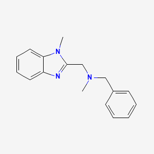 molecular formula C17H19N3 B4388689 N-benzyl-N-methyl-1-(1-methyl-1H-benzimidazol-2-yl)methanamine 