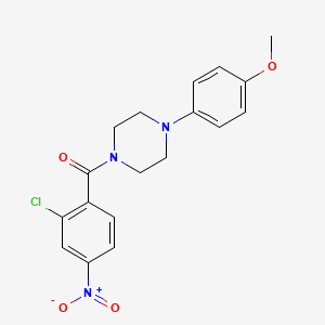 molecular formula C18H18ClN3O4 B4388712 1-(2-chloro-4-nitrobenzoyl)-4-(4-methoxyphenyl)piperazine 