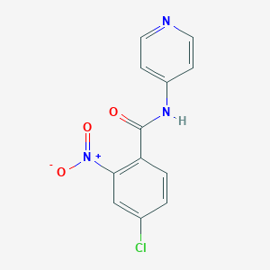 molecular formula C12H8ClN3O3 B438872 4-chloro-2-nitro-N-pyridin-4-ylbenzamide CAS No. 333346-83-1