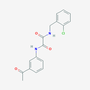 molecular formula C17H15ClN2O3 B4388724 N-(3-acetylphenyl)-N'-(2-chlorobenzyl)ethanediamide 