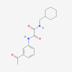 molecular formula C17H22N2O3 B4388731 N-(3-acetylphenyl)-N'-(cyclohexylmethyl)ethanediamide 