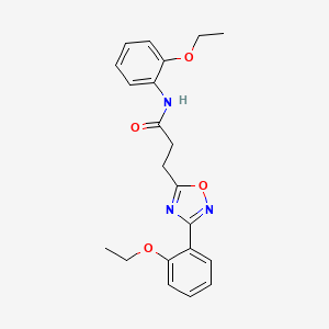 molecular formula C21H23N3O4 B4388734 N-(2-乙氧基苯基)-3-[3-(2-乙氧基苯基)-1,2,4-恶二唑-5-基]丙酰胺 