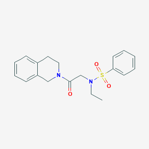 N-[2-(3,4-dihydro-2(1H)-isoquinolinyl)-2-oxoethyl]-N-ethylbenzenesulfonamide