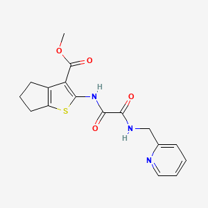 methyl 2-({oxo[(2-pyridinylmethyl)amino]acetyl}amino)-5,6-dihydro-4H-cyclopenta[b]thiophene-3-carboxylate