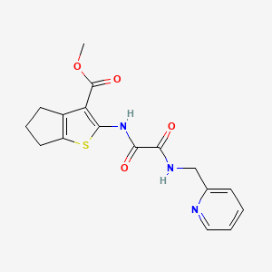 molecular formula C17H17N3O4S B4388815 methyl 2-({oxo[(2-pyridinylmethyl)amino]acetyl}amino)-5,6-dihydro-4H-cyclopenta[b]thiophene-3-carboxylate 