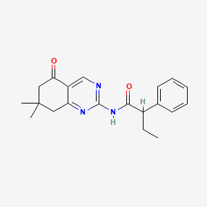 molecular formula C20H23N3O2 B4388868 N-(7,7-dimethyl-5-oxo-5,6,7,8-tetrahydro-2-quinazolinyl)-2-phenylbutanamide 
