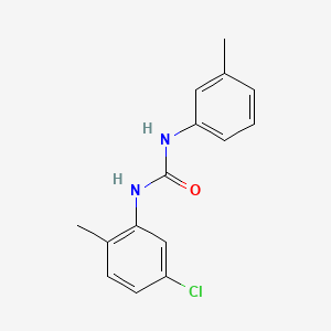 molecular formula C15H15ClN2O B4388873 1-(5-Chloro-2-methylphenyl)-3-(3-methylphenyl)urea 