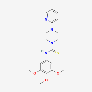 molecular formula C19H24N4O3S B4388926 4-(2-pyridinyl)-N-(3,4,5-trimethoxyphenyl)-1-piperazinecarbothioamide 