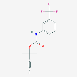 molecular formula C13H12F3NO2 B4388939 1,1-dimethyl-2-propyn-1-yl [3-(trifluoromethyl)phenyl]carbamate 