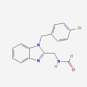 {[1-(4-bromobenzyl)-1H-benzimidazol-2-yl]methyl}formamide