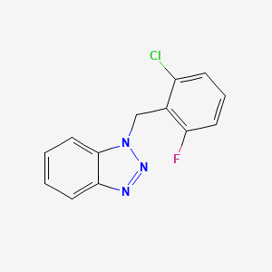 molecular formula C13H9ClFN3 B4388958 1-(2-chloro-6-fluorobenzyl)-1H-benzotriazole 