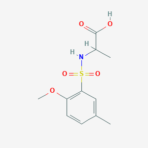 N-[(2-methoxy-5-methylphenyl)sulfonyl]alanine