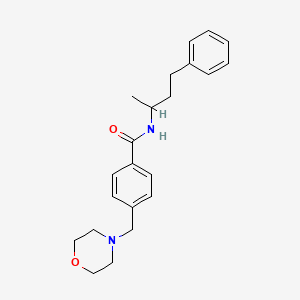 molecular formula C22H28N2O2 B4389000 N-(1-methyl-3-phenylpropyl)-4-(4-morpholinylmethyl)benzamide 