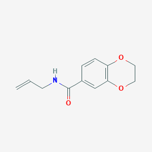 molecular formula C12H13NO3 B4389029 N-allyl-2,3-dihydro-1,4-benzodioxine-6-carboxamide 