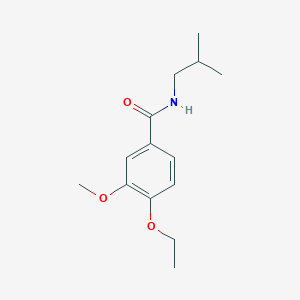 molecular formula C14H21NO3 B4389035 4-ethoxy-N-isobutyl-3-methoxybenzamide 