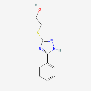 molecular formula C10H11N3OS B4389043 2-[(5-phenyl-1H-1,2,4-triazol-3-yl)thio]ethanol 
