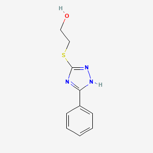 2-[(5-phenyl-1H-1,2,4-triazol-3-yl)thio]ethanol