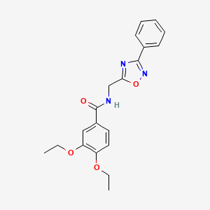 3,4-diethoxy-N-[(3-phenyl-1,2,4-oxadiazol-5-yl)methyl]benzamide