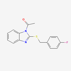 1-acetyl-2-[(4-fluorobenzyl)thio]-1H-benzimidazole