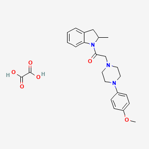 molecular formula C24H29N3O6 B4389094 1-{[4-(4-methoxyphenyl)-1-piperazinyl]acetyl}-2-methylindoline oxalate 
