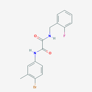 N-(4-bromo-3-methylphenyl)-N'-(2-fluorobenzyl)ethanediamide