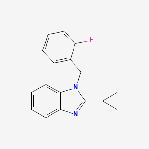 molecular formula C17H15FN2 B4389131 2-cyclopropyl-1-(2-fluorobenzyl)-1H-benzimidazole 