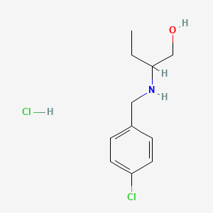 molecular formula C11H17Cl2NO B4389156 2-[(4-chlorobenzyl)amino]-1-butanol hydrochloride 
