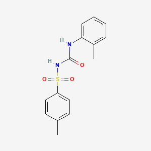 molecular formula C15H16N2O3S B4389164 4-methyl-N-{[(2-methylphenyl)amino]carbonyl}benzenesulfonamide 