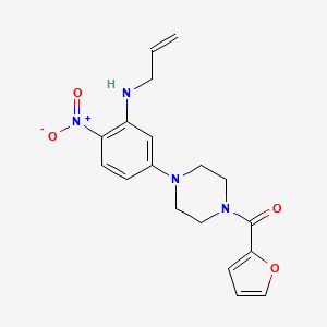 molecular formula C18H20N4O4 B4389185 N-allyl-5-[4-(2-furoyl)-1-piperazinyl]-2-nitroaniline 
