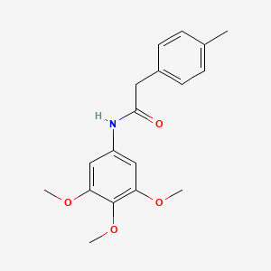 molecular formula C18H21NO4 B4389192 2-(4-methylphenyl)-N-(3,4,5-trimethoxyphenyl)acetamide 