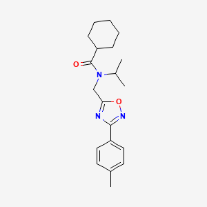 N-isopropyl-N-{[3-(4-methylphenyl)-1,2,4-oxadiazol-5-yl]methyl}cyclohexanecarboxamide