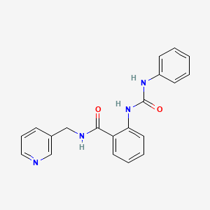 molecular formula C20H18N4O2 B4389241 2-[(anilinocarbonyl)amino]-N-(3-pyridinylmethyl)benzamide 