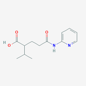 molecular formula C13H18N2O3 B4389262 2-isopropyl-5-oxo-5-(2-pyridinylamino)pentanoic acid 