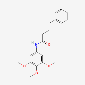 molecular formula C19H23NO4 B4389265 4-phenyl-N-(3,4,5-trimethoxyphenyl)butanamide 