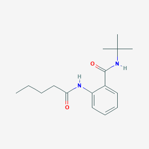 molecular formula C16H24N2O2 B4389286 N-(tert-butyl)-2-(pentanoylamino)benzamide 