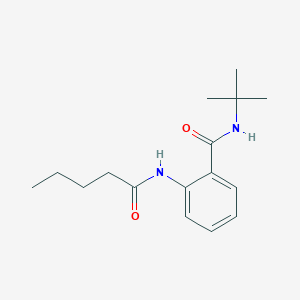 molecular formula C16H24N2O2 B4389286 N-tert-butyl-2-(pentanoylamino)benzamide 