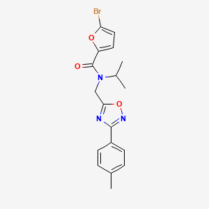 molecular formula C18H18BrN3O3 B4389336 5-bromo-N-isopropyl-N-{[3-(4-methylphenyl)-1,2,4-oxadiazol-5-yl]methyl}-2-furamide 