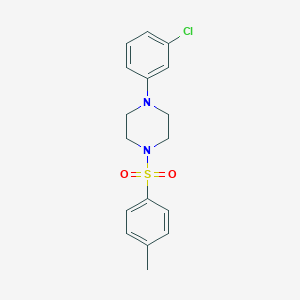 molecular formula C17H19ClN2O2S B438936 1-(3-Chlorophenyl)-4-[(4-methylphenyl)sulfonyl]piperazine CAS No. 329941-48-2