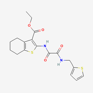 molecular formula C18H20N2O4S2 B4389363 ethyl 2-({oxo[(2-thienylmethyl)amino]acetyl}amino)-4,5,6,7-tetrahydro-1-benzothiophene-3-carboxylate 