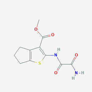 molecular formula C11H12N2O4S B4389381 methyl 2-{[amino(oxo)acetyl]amino}-5,6-dihydro-4H-cyclopenta[b]thiophene-3-carboxylate 