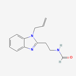 molecular formula C13H15N3O B4389391 [2-(1-allyl-1H-benzimidazol-2-yl)ethyl]formamide 