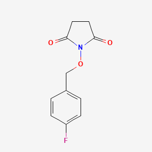 1-[(4-fluorobenzyl)oxy]-2,5-pyrrolidinedione